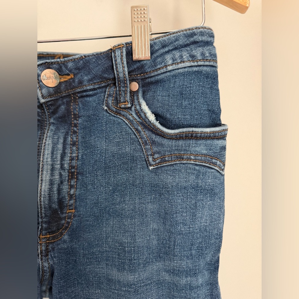 WRANGLER WOMEN'S RETRO MEDIUM WASH HIGH RISE FLARE JEANS 11MPFJW Size 30x34 - Picture 5 of 16